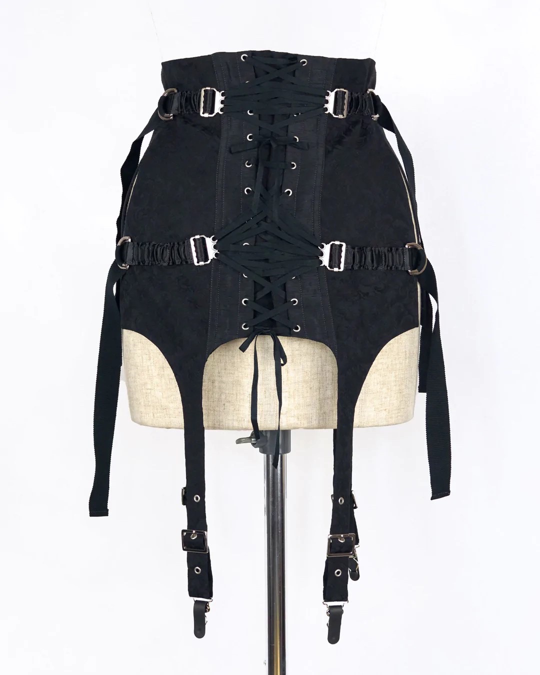 rurumu: ルルムウ 23SS fan lacing corset ブラック（rurumu