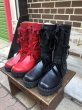 画像5: rurumu: 21AW mix ribbon boots red (5)