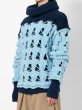 画像5: BASEMARK 22BF03 Joined Cable Knit Sweater L/BLUE (5)