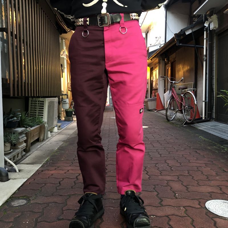 KIDILL 21S/S Bondage Pants Burgundy×Pink - boys in the band