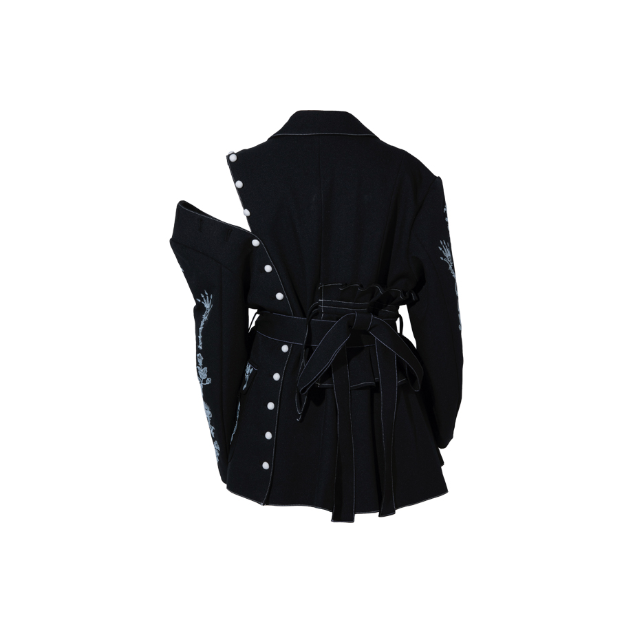 rurumu: 21AW-JK02-F-099 witch craft emb JK black