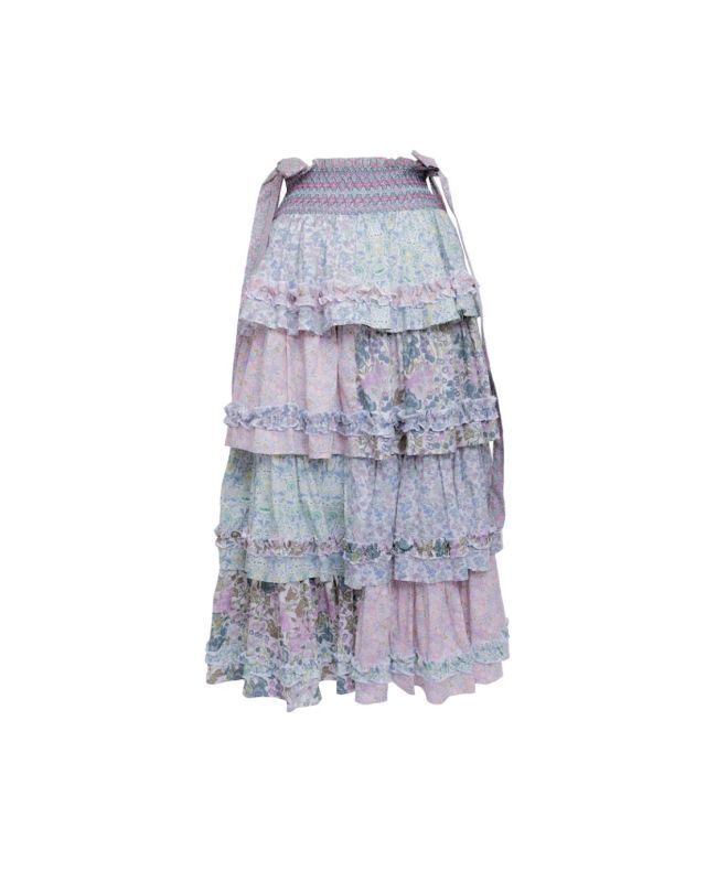 最大75%オフ! rurumu: 22SS Liberty tiered SK magenta tdh