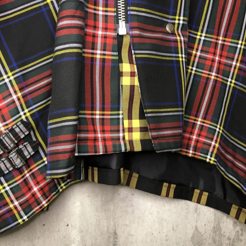 KIDILL 22AW KL618 Riders Coat MixTartanCheck