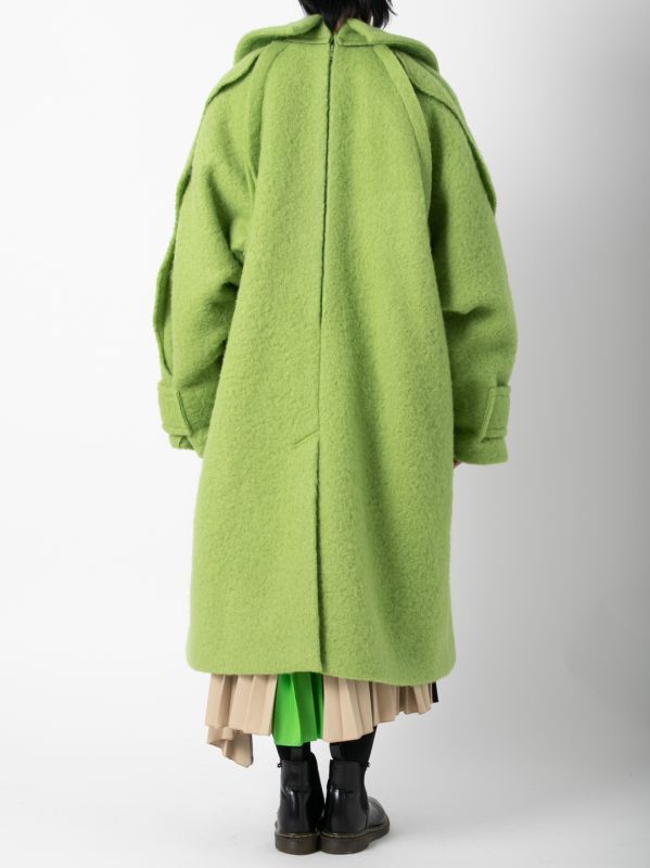 BASEMARK 22BF21 Ladder Embroidery Coat Green