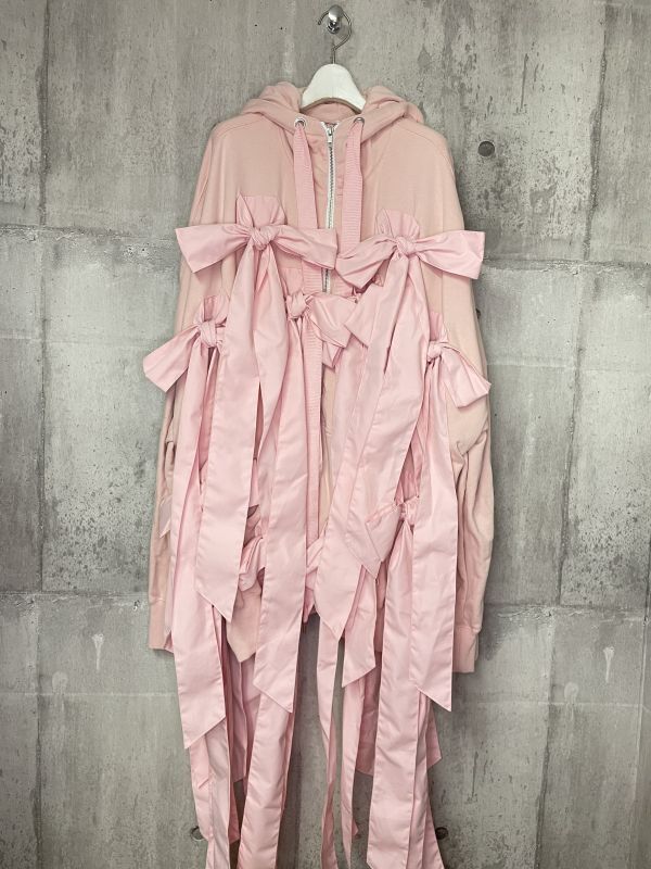 KIDILL 23AW KL748 BUNNY RIBBON PARKA PINK - boys in the band