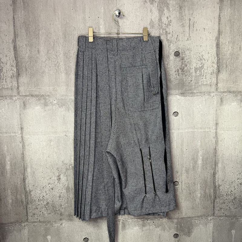 23AW KIDILL キディルFOLD PLEATS PANTS KIDILL】FOLD PLEATS PANTS BRITISH TARTAN | AYIN