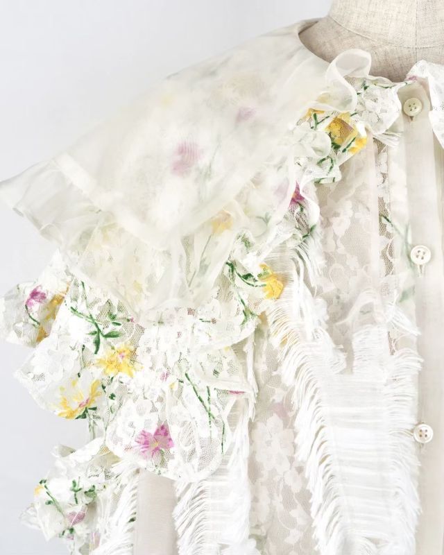 rurumu: 23SS Daydream big collar shirt white - boys in the band