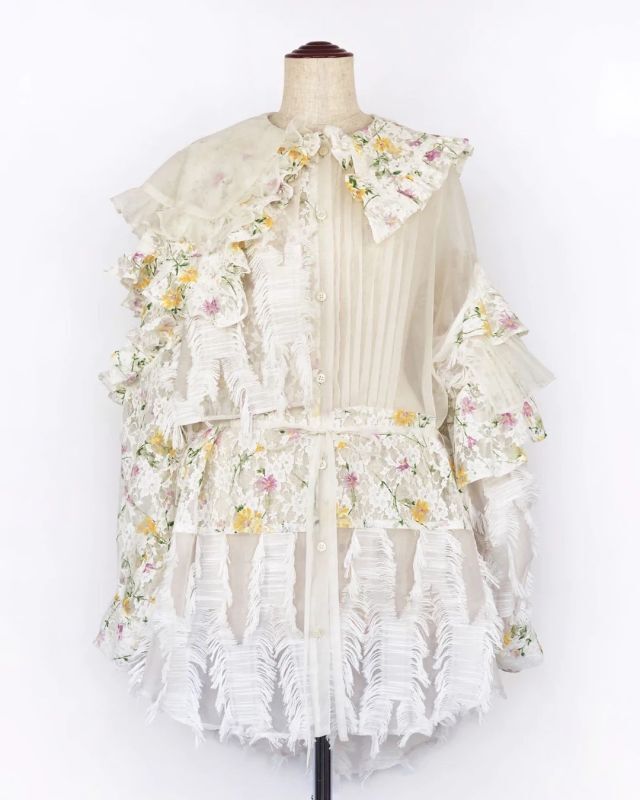 rurumu: 23SS Daydream big collar shirt white - boys in the band