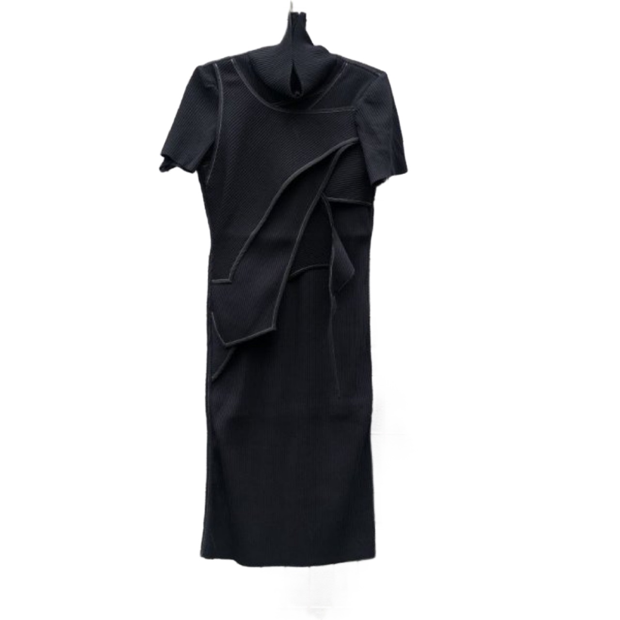 BALMUNG レイヤーニットワンピース 黒 - boys in the band 